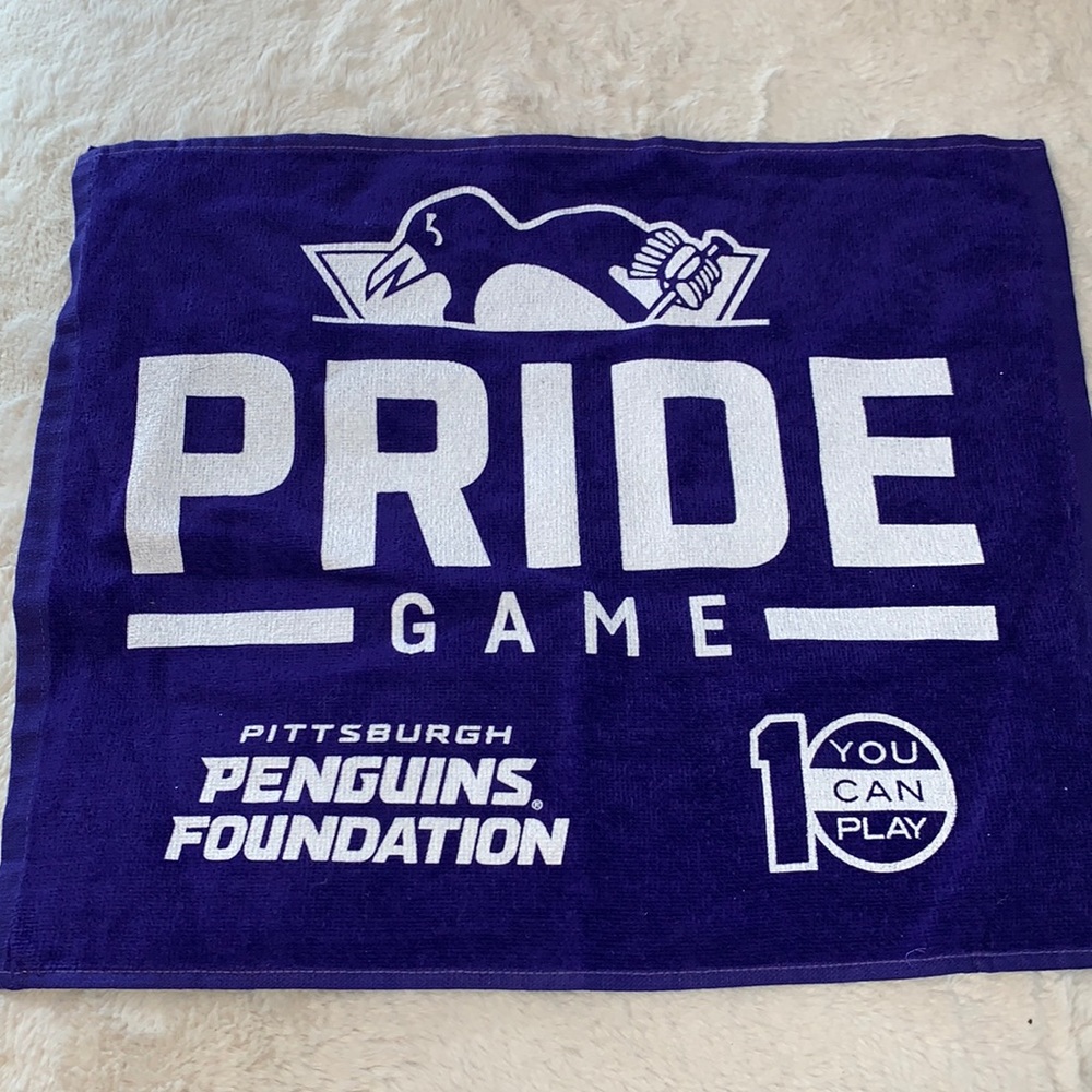Free with purchase The Terrible Towel Pittsburgh Penguins PRIDE NHL